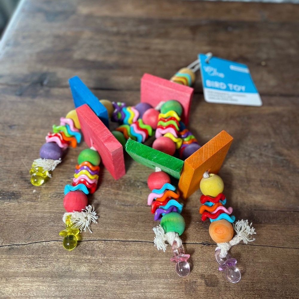 You & Me Bird Perch wood chewing toy parakeet cockatiel